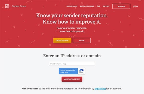 www.senderscore.org: un tool online per verificare la reputazione del tuo mail server