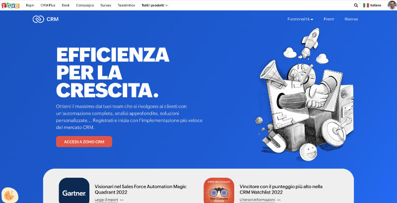 website_zoho_CRM